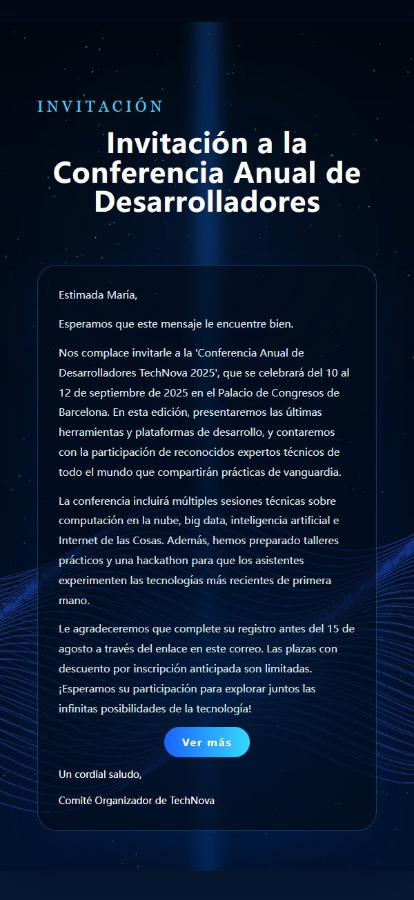 Invitación a Cumbre Tecnológica con Estética Galáctica 2