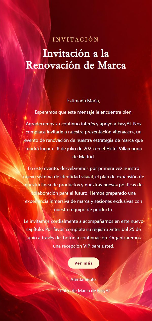 Invitación Ardiente para Lanzamiento de Producto 2