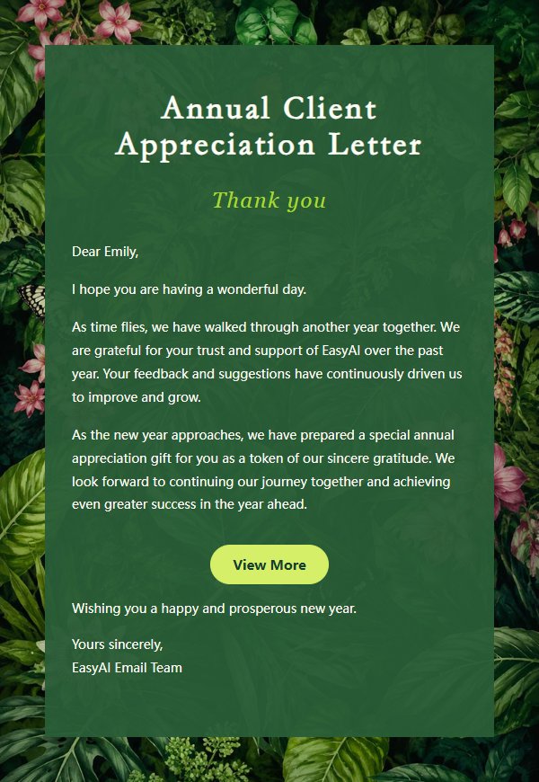 Botanical Floral Thank-You Email 2