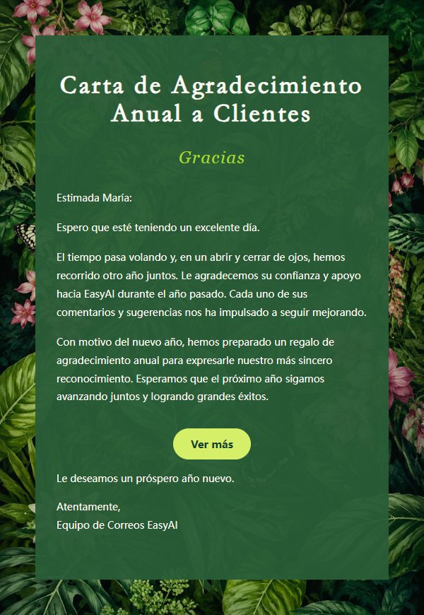 Carta de Agradecimiento con Ilustración Botánica 2