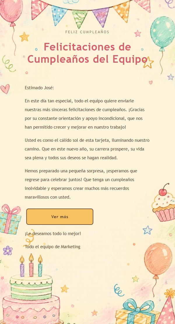 Tarjeta de Cumpleaños Hecha a Mano con Banderines 2