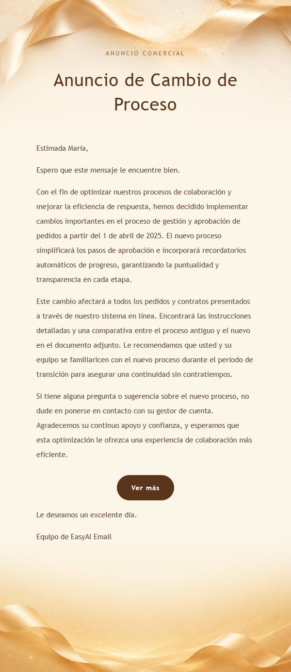 Aviso Comercial con Cinta Dorada 2