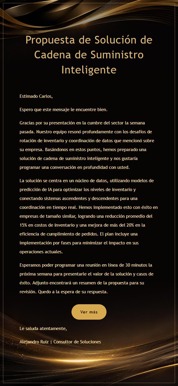 Carta de Propuesta Comercial Negro y Dorado