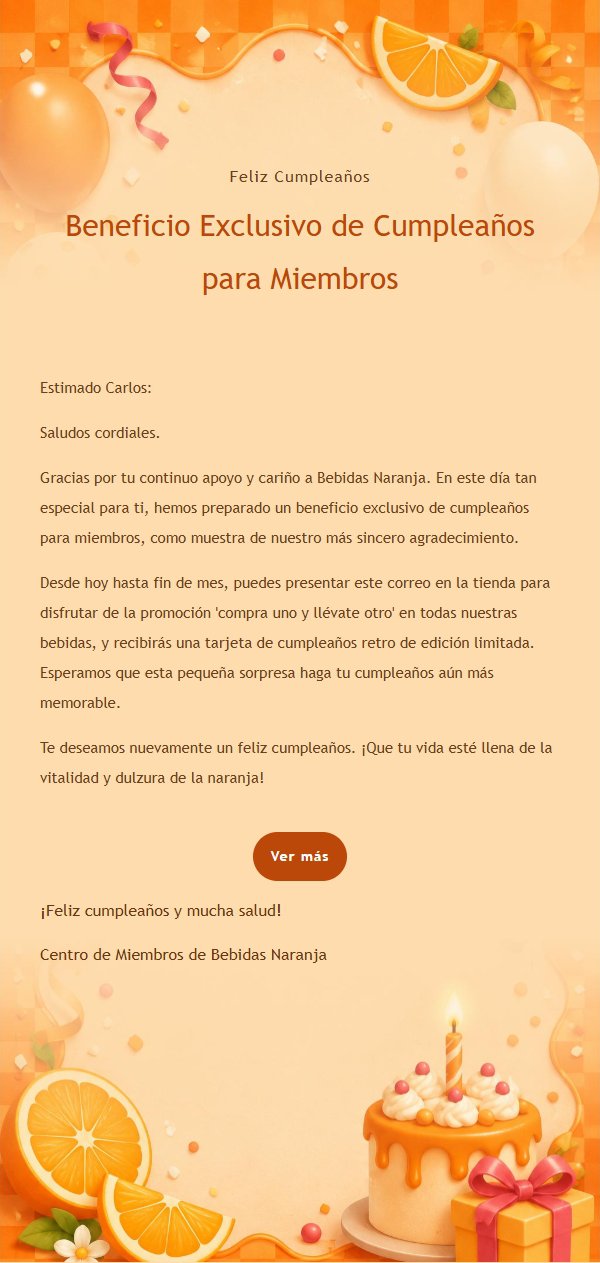 Fiesta de Cumpleaños con Brillo de Naranja 2