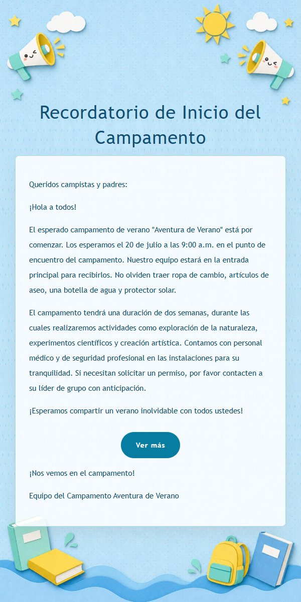 Aviso de Vacaciones Divertido en Azul y Amarillo 2