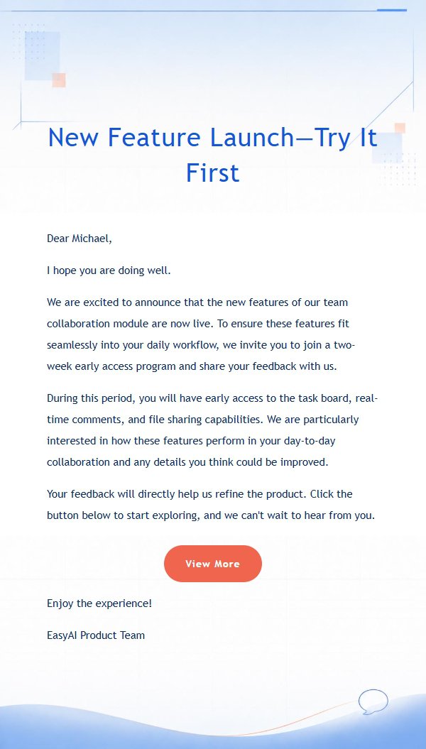 Cobalt Blue Feedback Survey Invitation 2