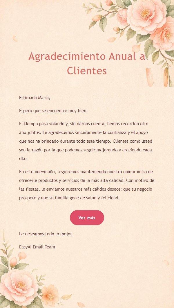 Carta de Agradecimiento Floral Durazno y Camelia 2