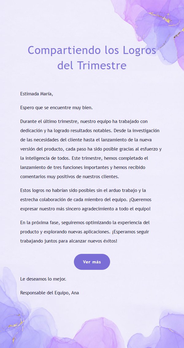 Plantilla de Correo Multiuso en Acuarela Verde y Rosa 2