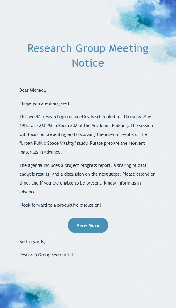 Blue Watercolor Versatile Email Template 2