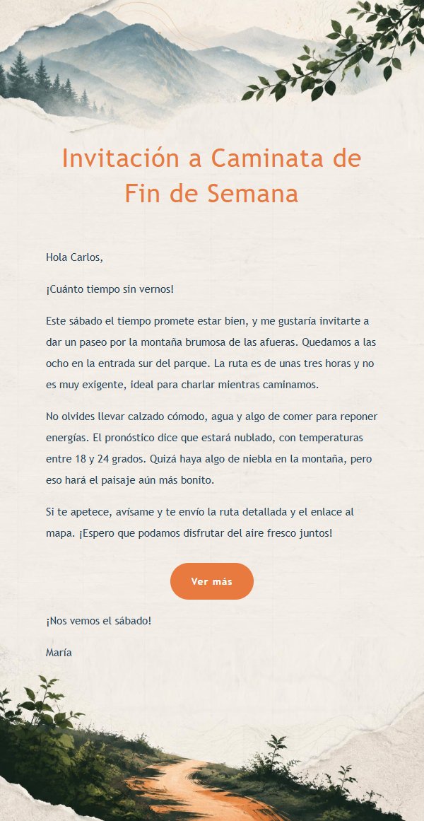 Invitación a Senderos de Montaña Brumosa