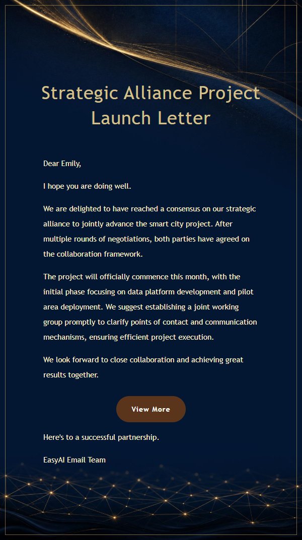 Deep Blue Gold Filigree Partnership Letter 2