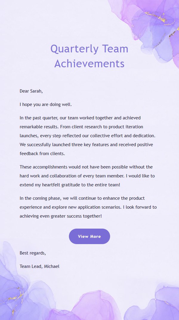 Green Pink Watercolor Versatile Email Template 2