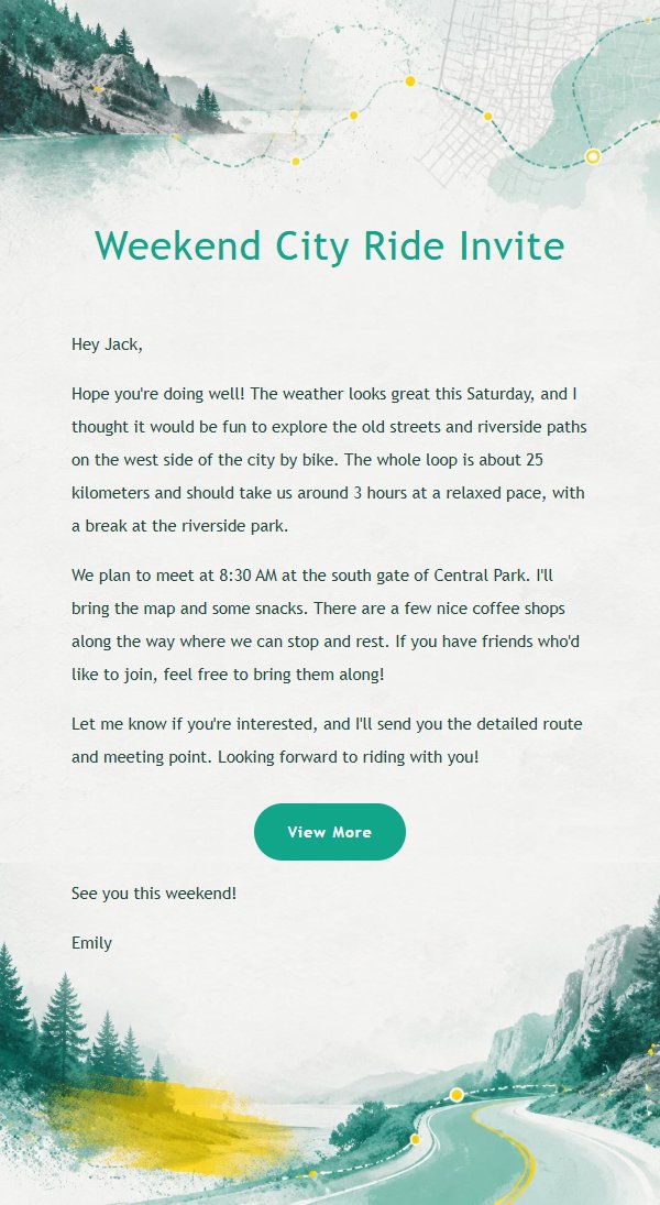 Lime Ride City Exploration Invitation