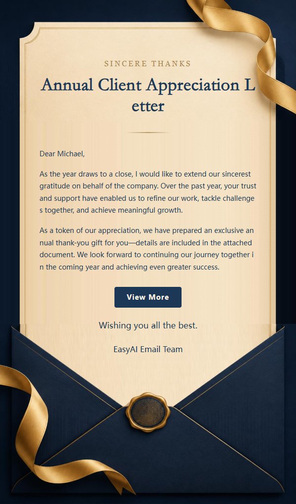 Midnight Blue Gold Business Thank-You Email 2
