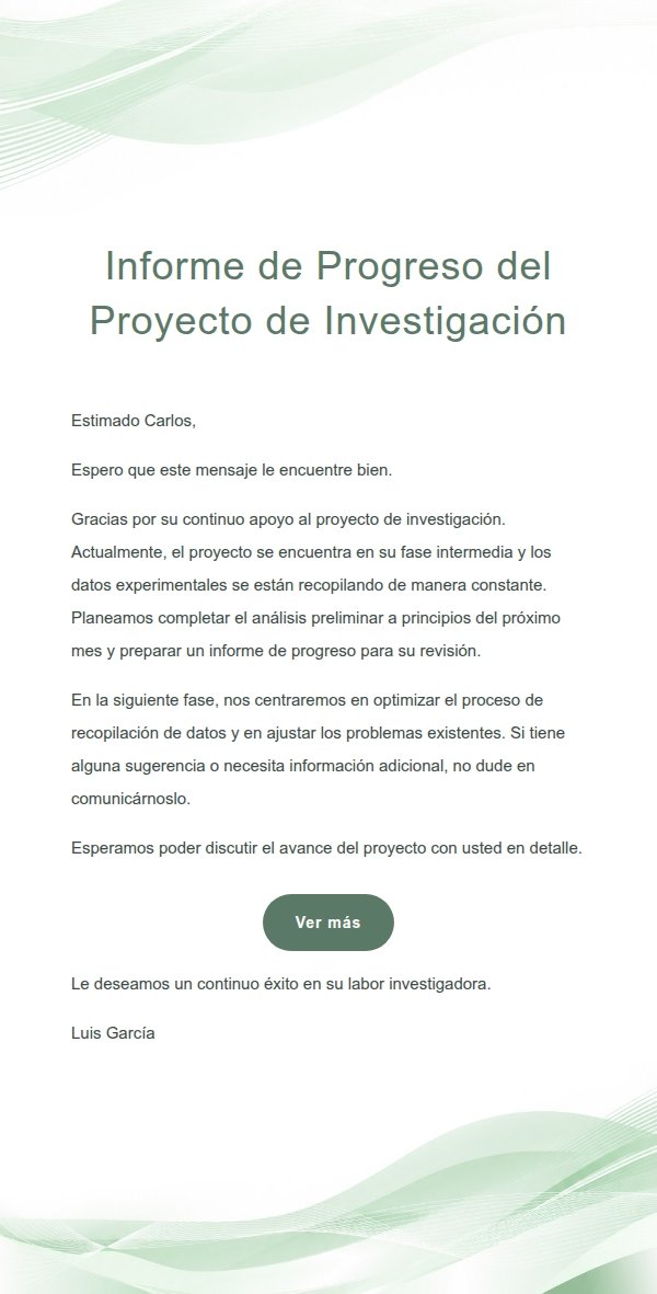 Plantilla de Correo Multiuso con Ondas Menta