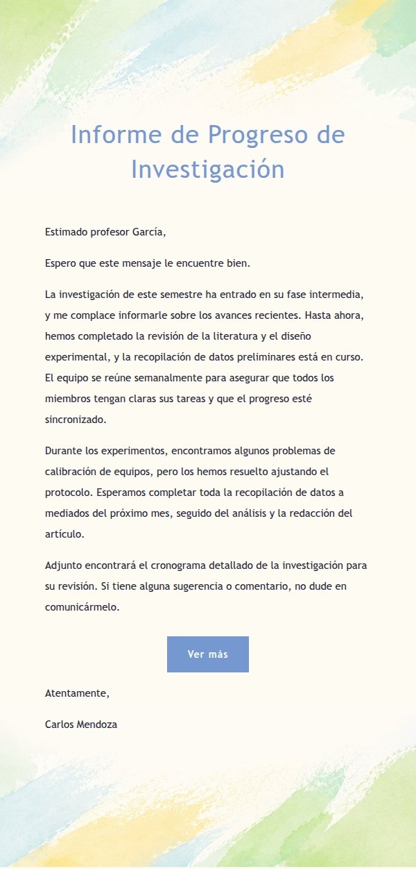 Plantilla de Correo Multiescena en Acuarela Suave