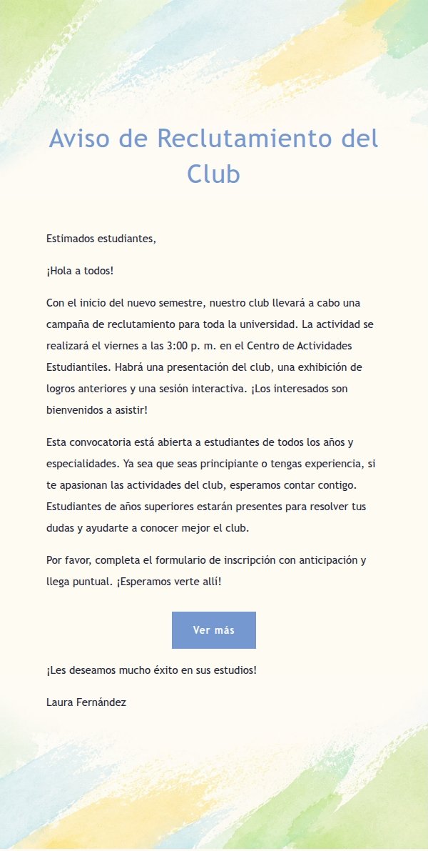 Plantilla de Correo Multiescena en Acuarela Suave 2