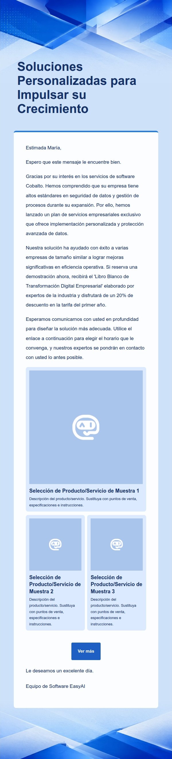 Correo de Promoción de Software Cobalto 2