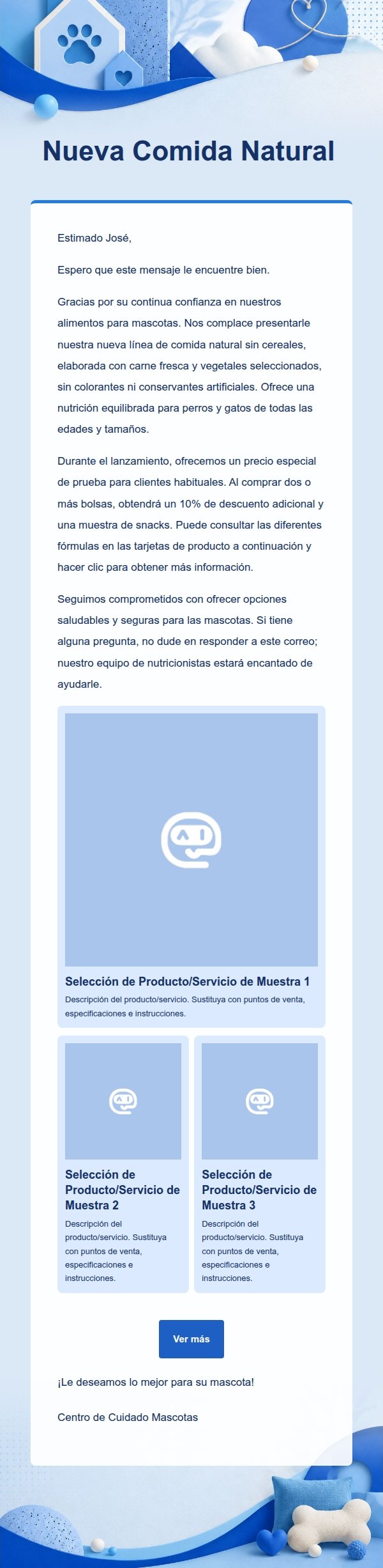 Campaña de Mascotas Moderna en Azul Cobalto 2