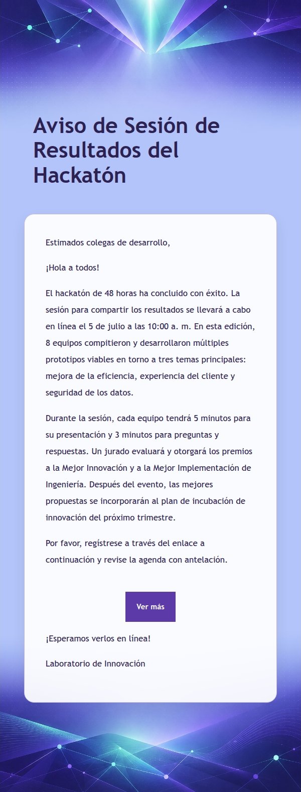 Aviso de Demo Day Violeta Innovador 2