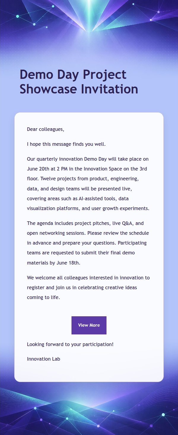 Violet Innovation Demo Day Invitation