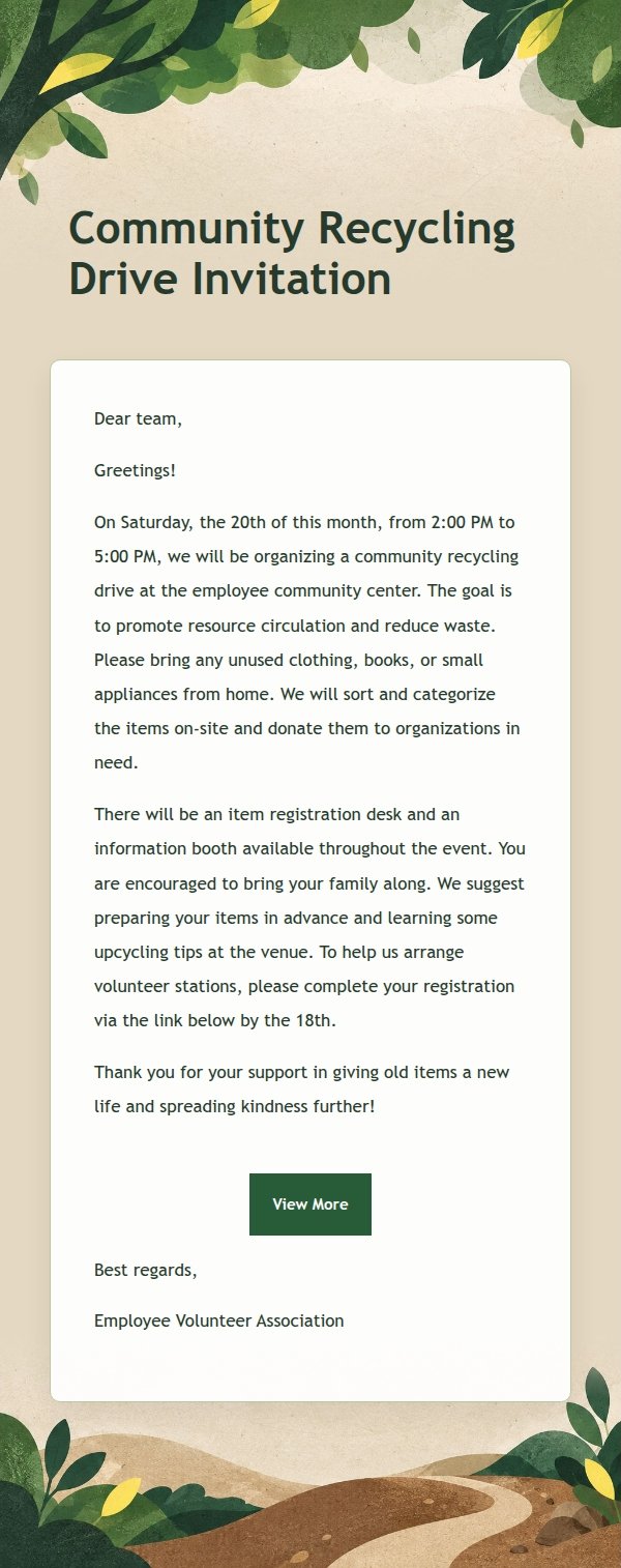 Forest Green Community Action Call 2