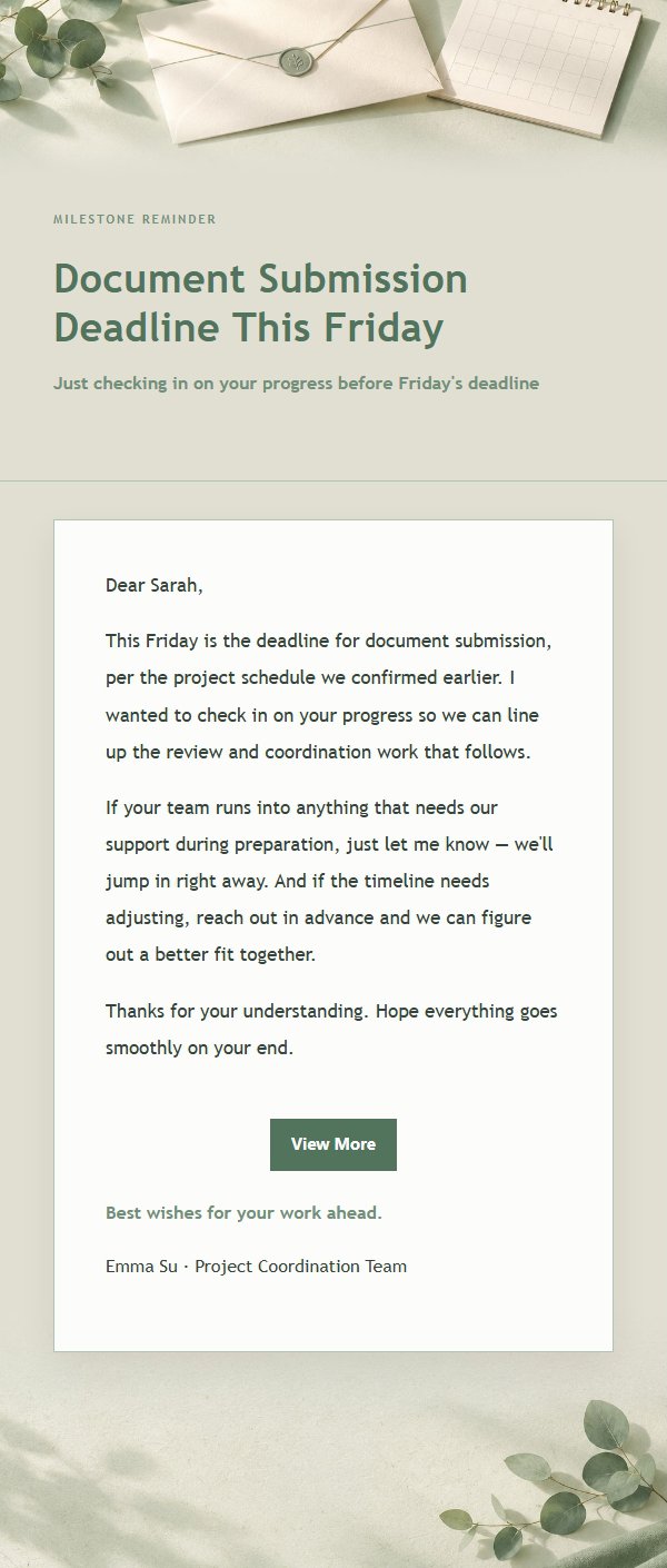 Sage & Ivory Polite Follow-Up Email 2