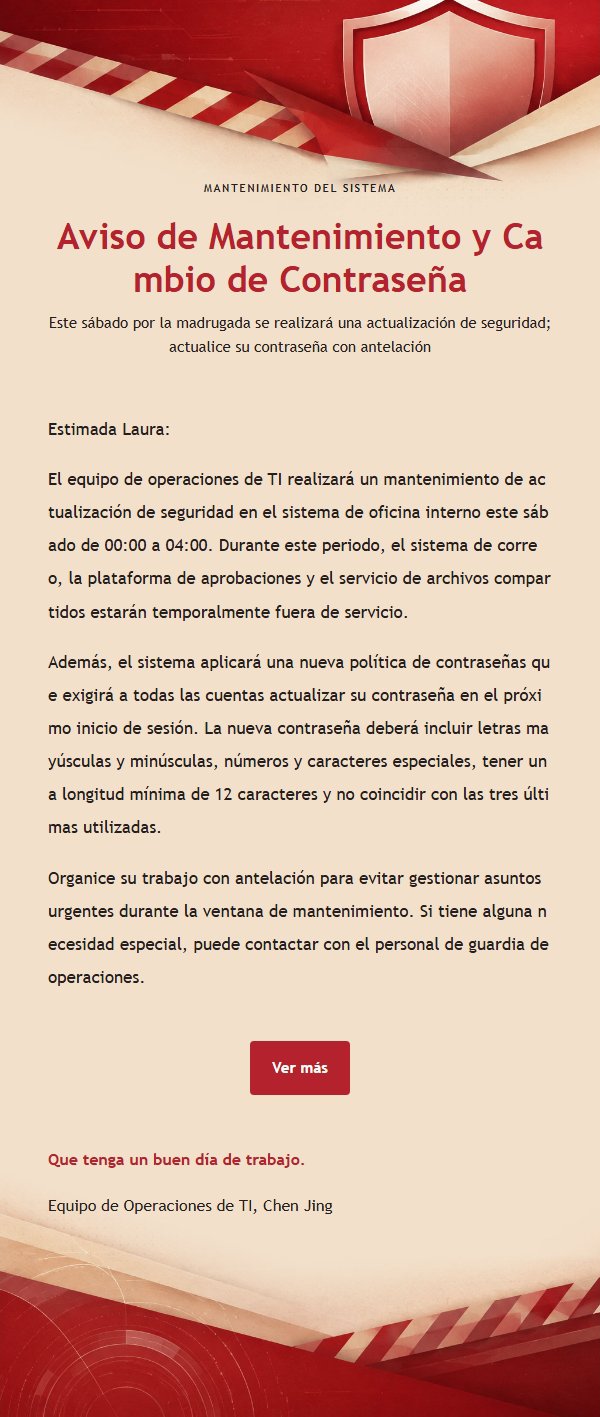 Alerta de Seguridad en Rojo y Beige 2