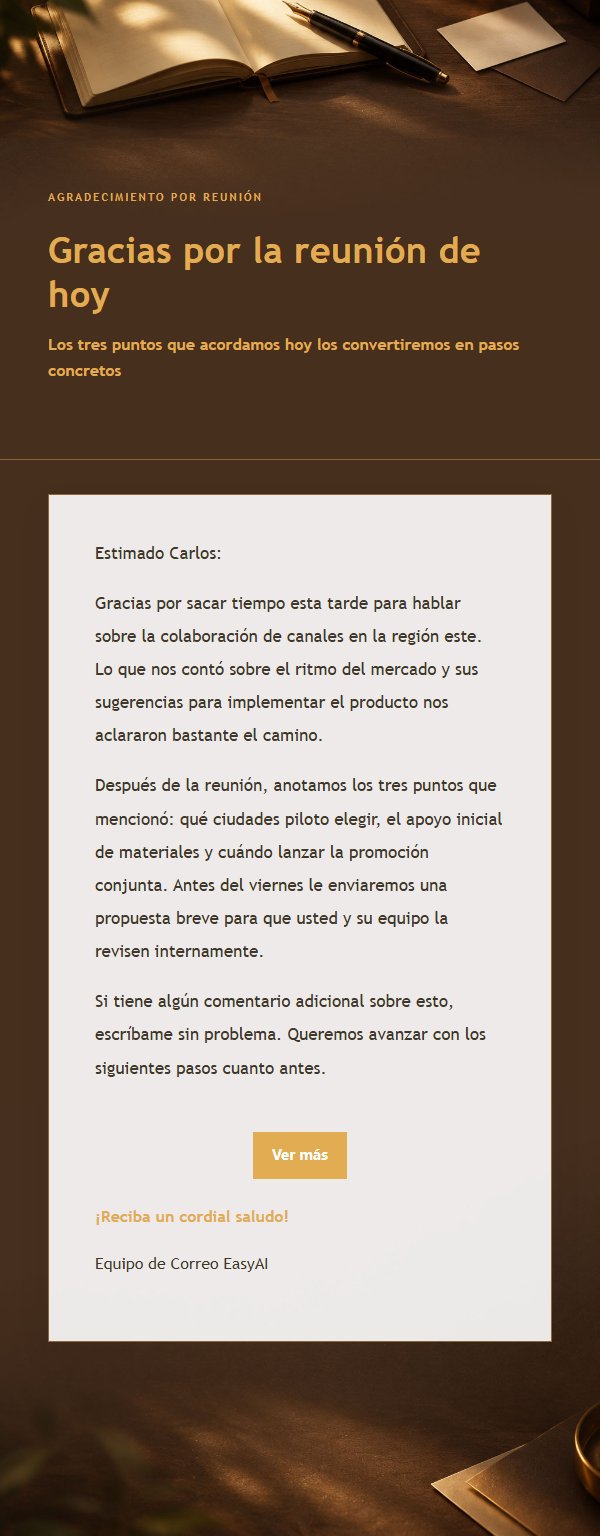 Agradecimiento Poscita Estilo Carbón y Ámbar