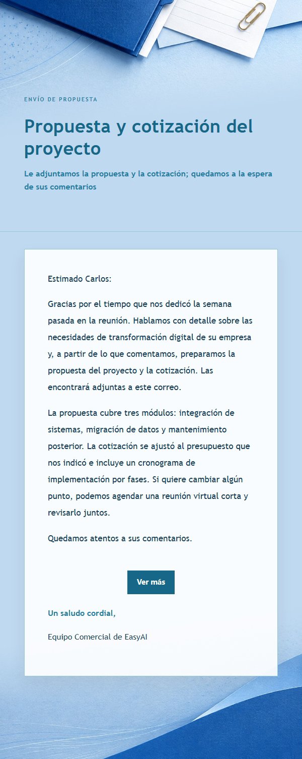 Propuesta y Cotización en Azul Cobalto
