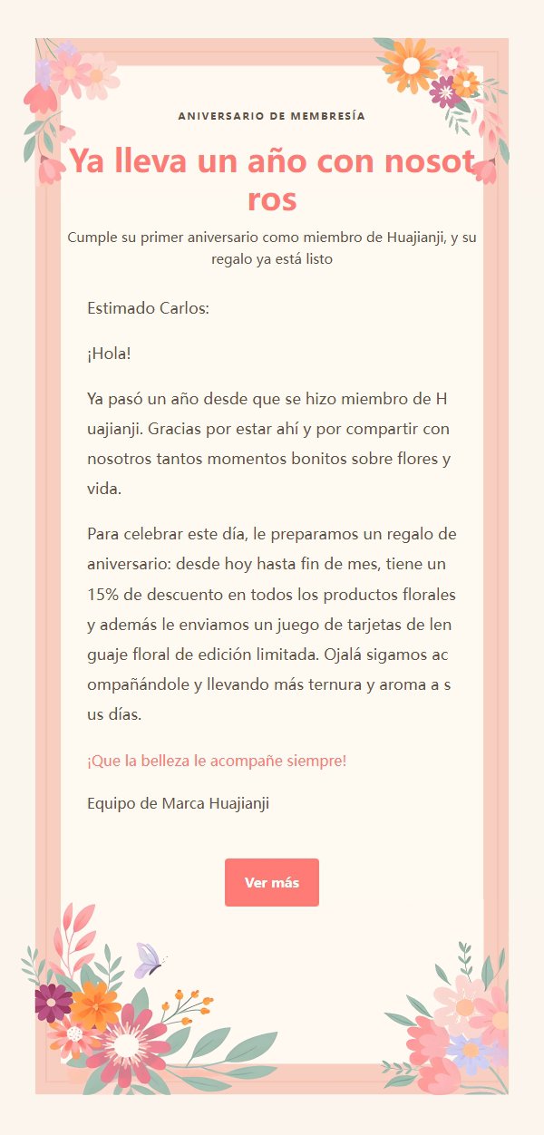 Carta de Agradecimiento con Marco Floral Rosa y Naranja 2