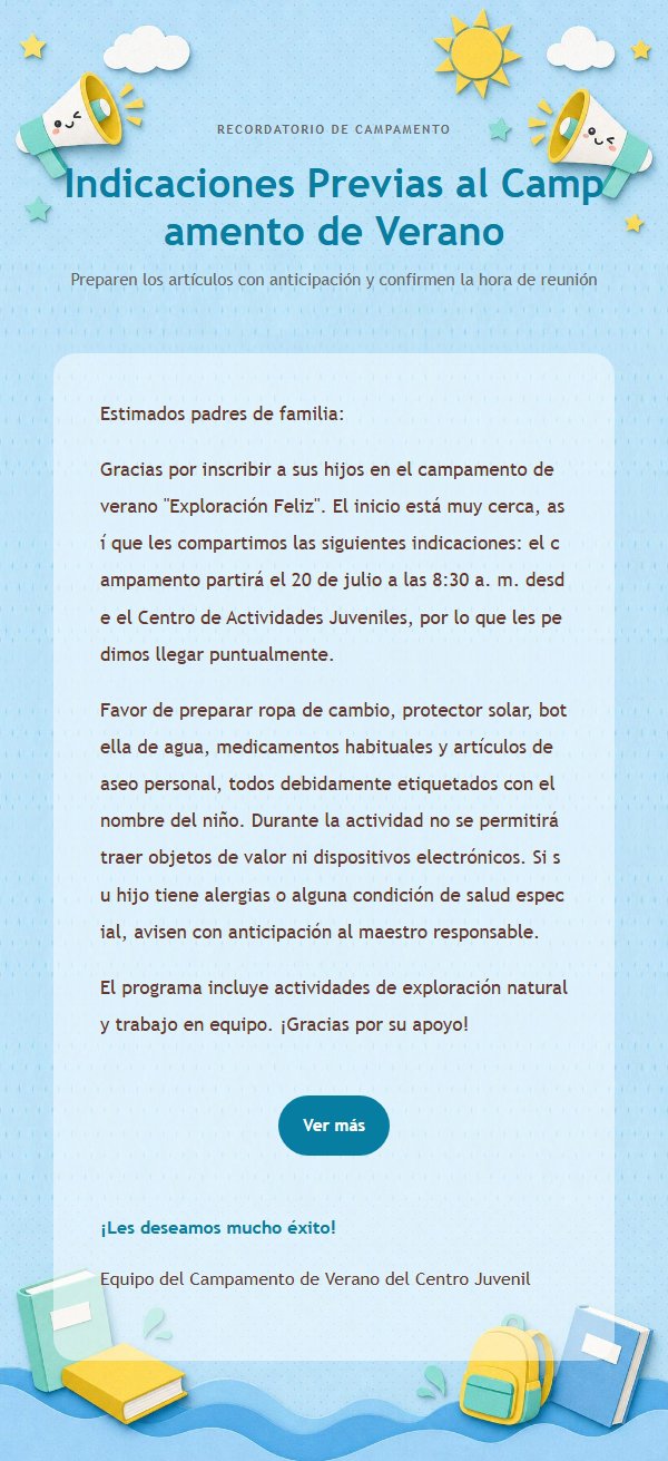Aviso de Vacaciones Infantil Azul y Amarillo 2