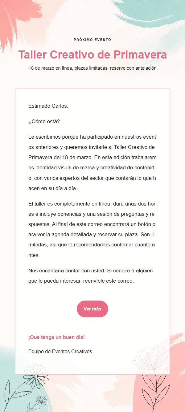 Plantilla Multiuso Acuarela Coral y Cian