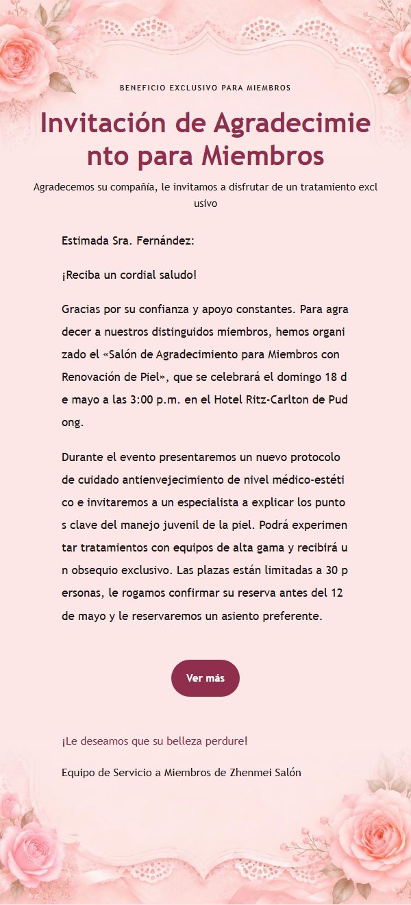 Invitación Salón de Belleza Rosa y Lila 2