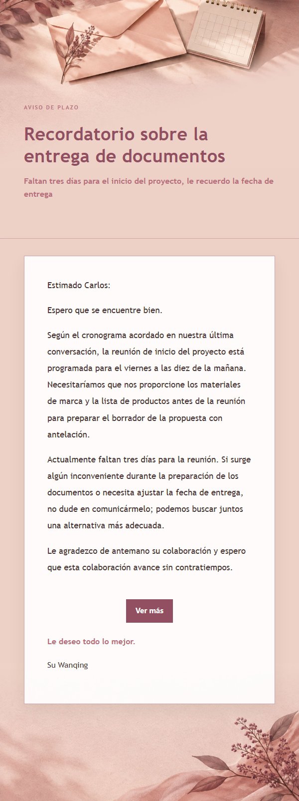 Recordatorio Cortés Estilo Editorial Rosa 2