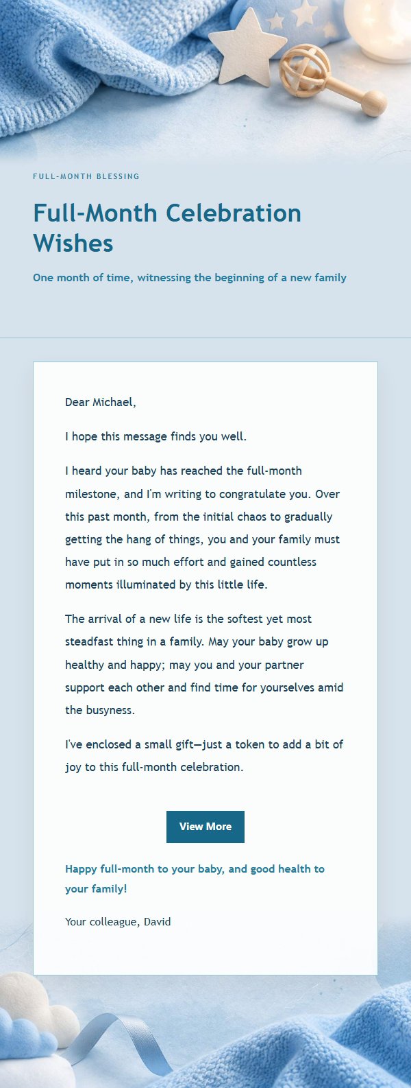 Cobalt Teal Newborn Blessing Email 2