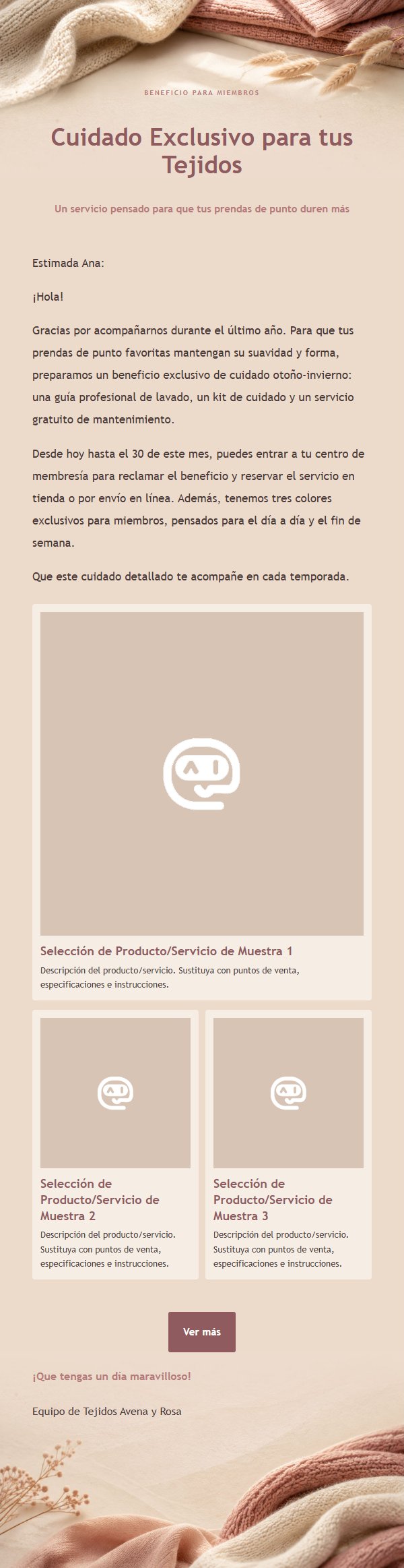 Carta de Marketing Tejidos Avena y Rosa 2