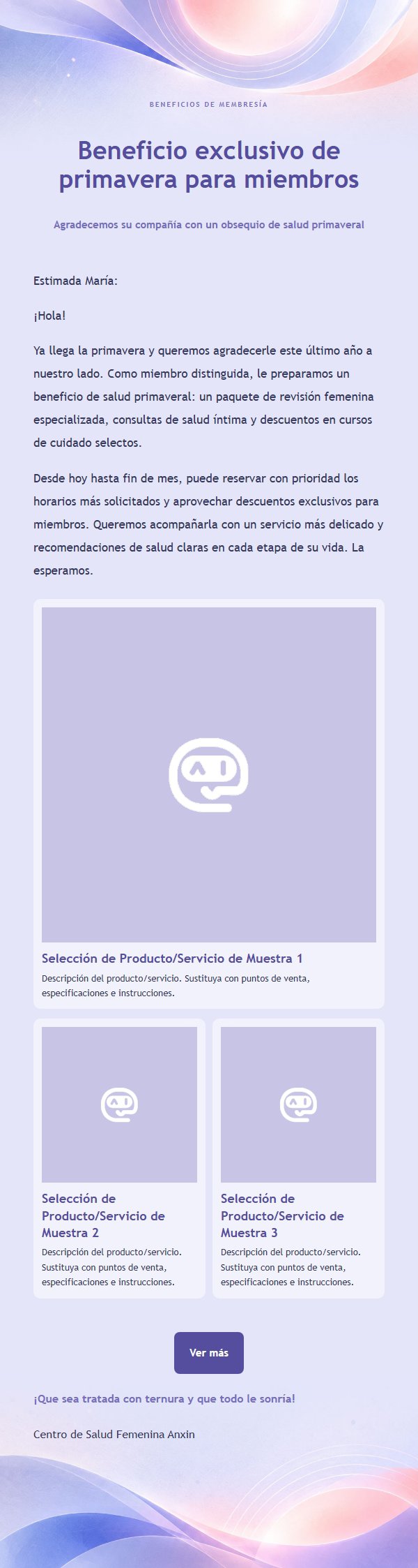 Campaña de Salud Femenina Lavanda y Cobalto 2