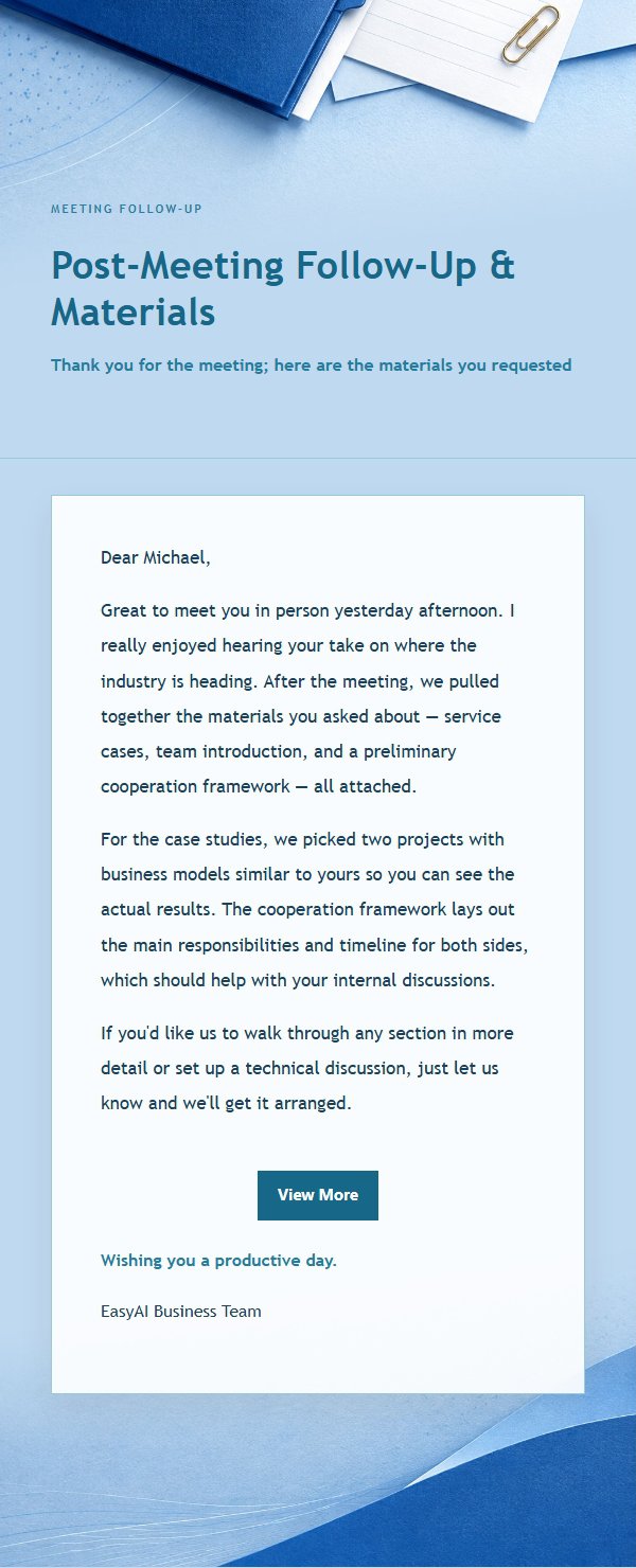 Cobalt Teal Proposal & Quote Email 2