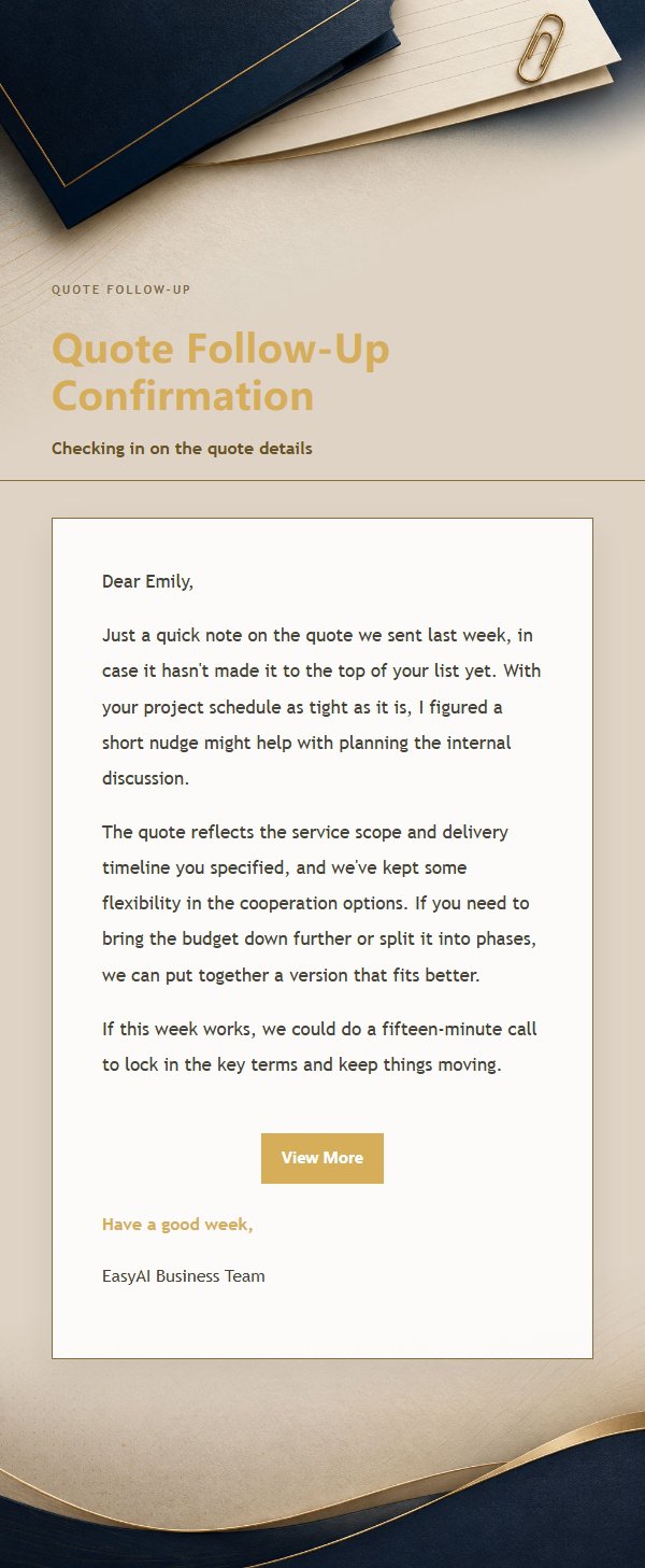 Navy & Gold Proposal & Quote Email 2
