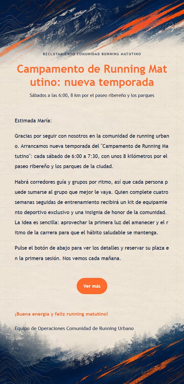 Invitación Carrera Trail Naranja 2