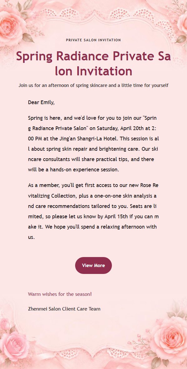 Pink-Purple Glow Beauty Salon Invitation