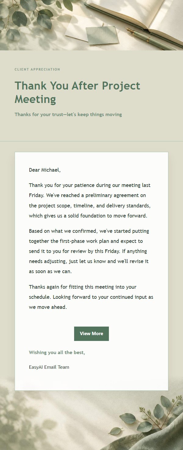 Sage & Ivory Post-Meeting Thank-You Email 2