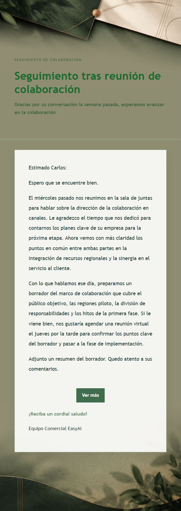 Seguimiento de Colaboración Bosque Cobre