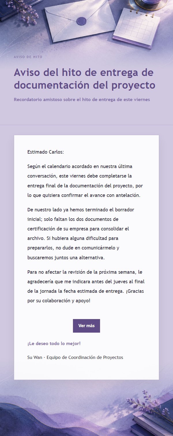 Recordatorio Cortés Estilo Lila Tinta 2