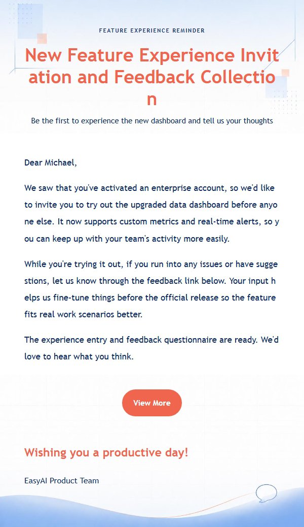 Cobalt Blue Feedback Survey Invitation 2