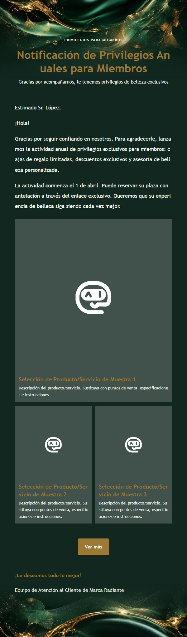 Invitación de Lujo Belleza Esmeralda 2
