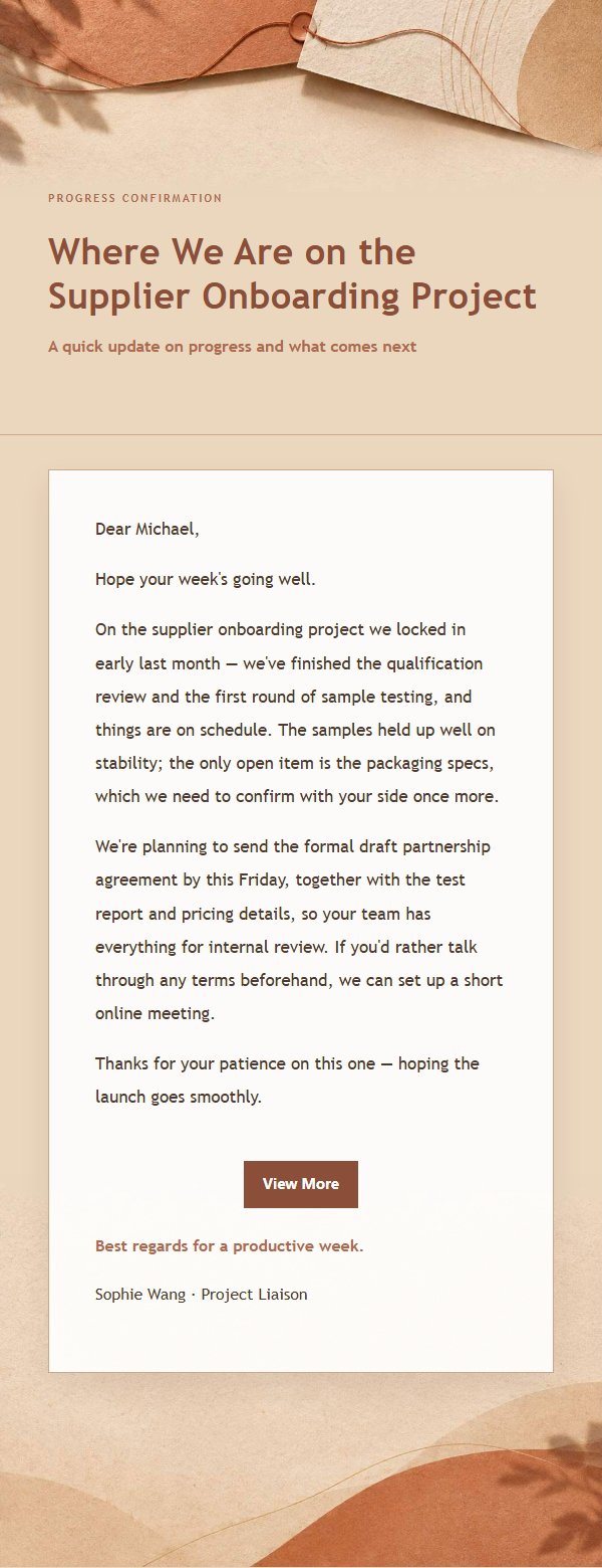 Terracotta Cream Partnership Follow-Up Email 2
