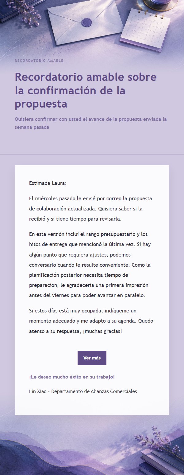 Recordatorio Cortés Estilo Lila Tinta
