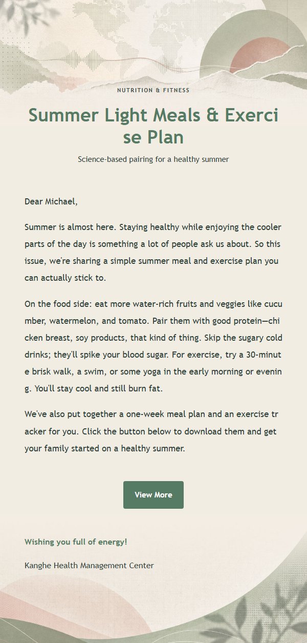 Sage Green Healthy Living Newsletter 2